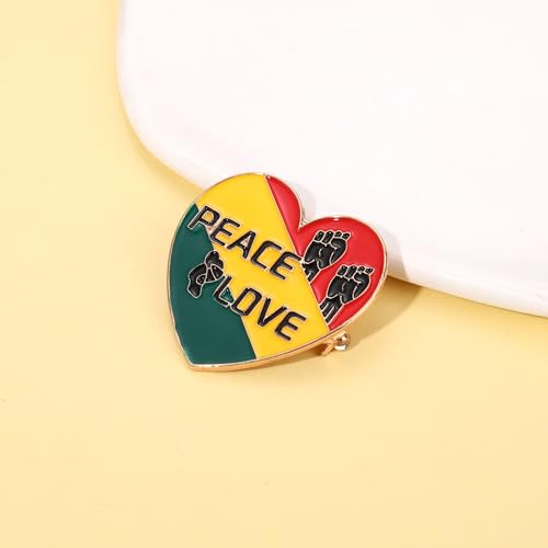Image of African Brooches for Women Juneteenth Brooch Pins Enamel Black History Africa Map Brooches Black Queen Power Fist Lapel Pins Black History Month Juneteenth African Jewelry Accessories Outfits Party Favors Gifts
