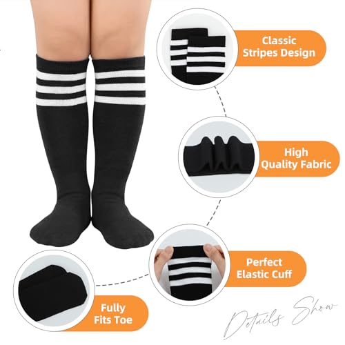 Komorebi Toddler Soccer Socks Kids Knee High Tube Socks Uniforms Cotton Socks Sport Strench High Socks for Child4