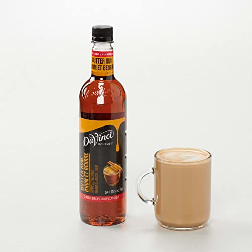 Image of DaVinci Gourmet Classic Butter Rum Syrup, 25.4 Fluid Ounces (Pack of 1)