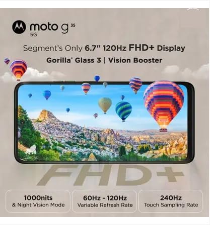 New Year Sale Motorola G35 5G (Leaf Green, 128 Gb) (8 Gb Ram)