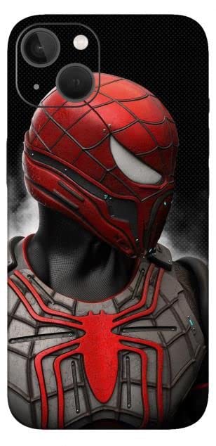 ENLINEA Printed Matte Finish Vinyl Skin Sticker Mobile for iPhone 13 | Mobile Back Skin Spider Man-image-33