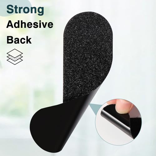 Blendura Klettband Selbstklebend Extra Stark, 10 Stück 30mm X 100mm Doppelseitiges Klettband Klettverschluss Selbstklebend Schwarz für Wände,Tür,Kunststoffe,Boden,Gläser,Metalle
