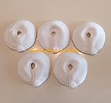 Cutie Button Pads G-tube 5 Pack Pads (3 Inch Round White)