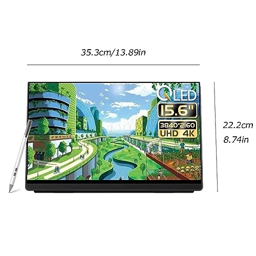 Image of Travel Screen 4K IPS HD Touch Screen 15.6 Inch Cell Phone Laptop External Expansion Screen Office Portable Monitor Gaming