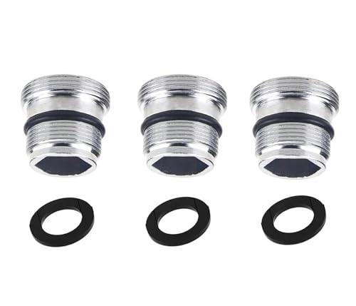 Lot de 3 adaptateurs de robinet, adaptateur de robinet M18,5-M22 mâle vers mâle vers tuyau, adaptateur d'aérateur de cuisine pour purificateur d'eau de cuisine, salle de bain, tuyau d'arrosage