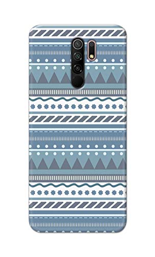 Image of Printed Hard Back Cover Case for Mi Redmi 9 Prime Back Cover (Seamless Geometric Tribal Pattern) -1803