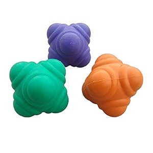 Lot de 2 balles de réaction en Caoutchouc pour entraînement de Cricket Standard