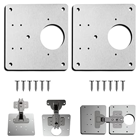 Placa de reparación de bisagras para armario KEKECHAORAN Cover