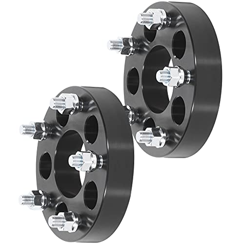 OCPTY 5x4.5 to 5x5.5 Wheel Adapters 1.25 inch 5 Lug with 1/2" Studs Fit 1967-2011 for Mustang 2002-2012 for Liberty wheel adapters 2PCS