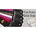 Protec Guitar Strap with Leather Ends and Pick Pocket, Black