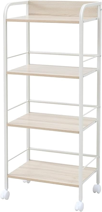 Amazon｜ラック キャスター付き 4段 収納ボックス対応 棚 幅42×奥行