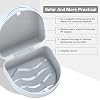 Retainer Case Denture Case: BVN Orthodontic Dental Case, Slim Braces Case, Mouth Guard Case, Denture Box, Teeth Aligner Case, Night Guard Case Container Storage Holder White