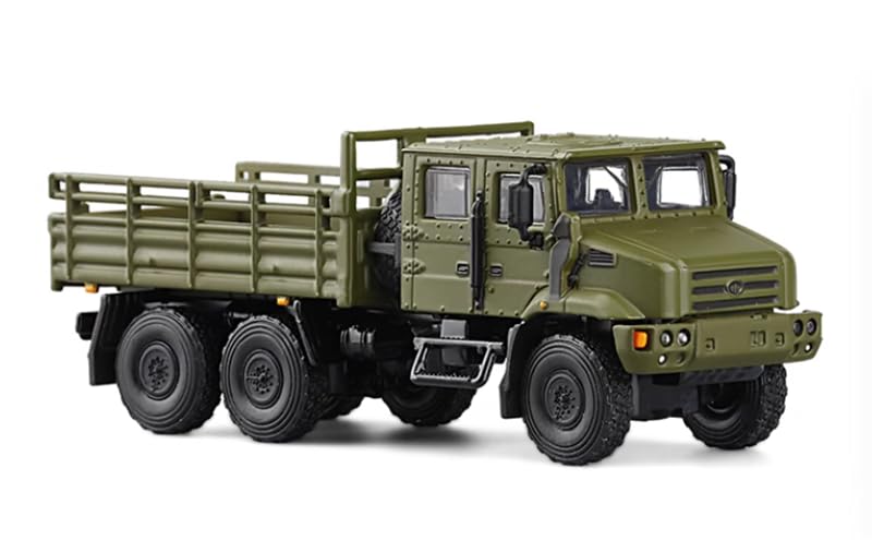 FloZfor JKM MV3 Six Wheel 6X6 Military Transport Truck Yellow green 1:64 Tank Pre-built Model