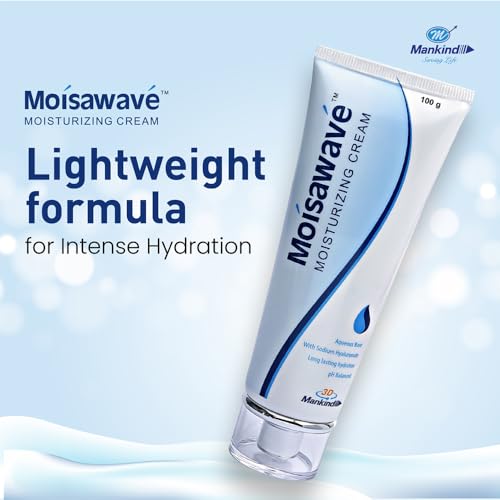 Image of Mankind Cream Lightweight Formula For 72H Moisture Lockdown, With Hyaluronic Acid, Ceramide & Aquaxyl, For Daily Face Moisturizer, Suitable For Dry, Oily And Sensitive Skin 100G