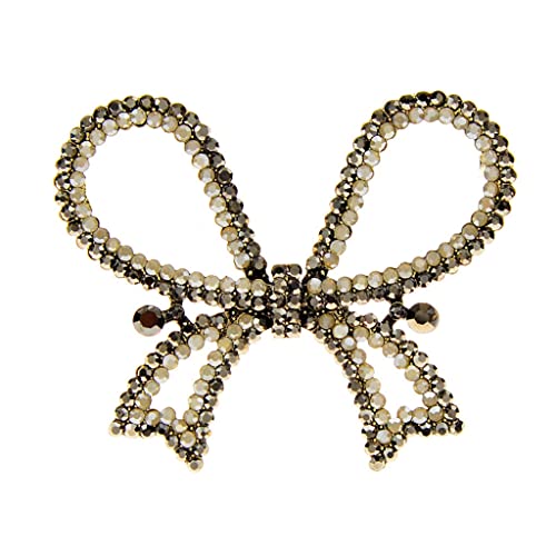 Broche à nœud en strass pour femmes : l'accessoire rétro idéal à offrir