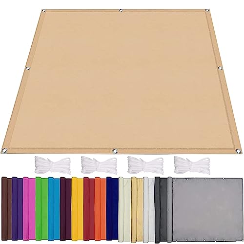 Voile d'ombrage imperméable et coupe-vent rectangulaire - 2