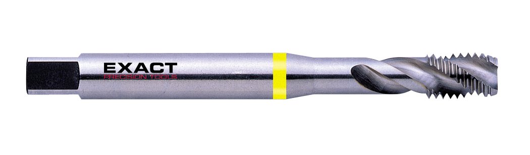 Exact 05117 Maschinengewindebohrer - Satz M3-12 in HSS-E 35° RSP 7-teilig DIN 371/376 inkl. Handbuch Gewindeschneiden
