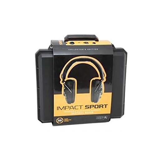 Howard Leight by Honeywell Impact Sport Sound Amplification Electronic Shooting Earmuff with Hard Case (R-02601)