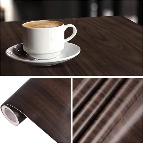 Image of FOKRIM Wall Stickers Wood Wallpaper (60X200Cm-13SQFT) Waterproof Wallpaper for Walls Wallpaper for Kitchen Door Countertops Cabinets Shelves Decorative