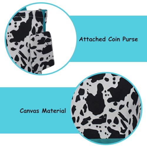 Image of NGIL Medium Top Zipper Closure Canvas Tote Bag with Attached Matching Coin Purse For Moms and Nurses