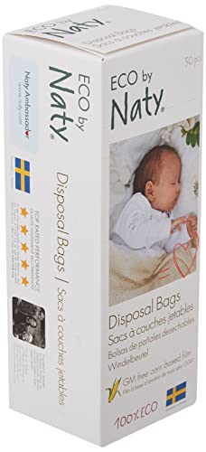 Bolsas de basura ecológicas para pañales Naty by Nature Babycare, 50 bolsas de basura