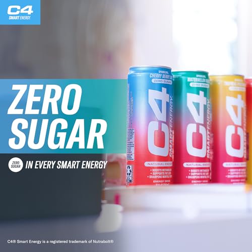 Image of C4 Smart Energy Drinks Variety Pack Bundle (24 Pack) | 4 Flavor Tropical Oasis Variety 12 Pack + 4 Flavor Berry Breeze Variety 12 Pack