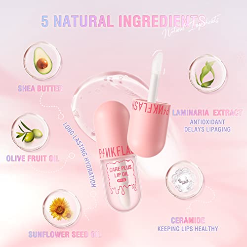 Rosarden Crystal Jelly Moisturizing Lip Oil,Lip gloss Plumping Lip Gloss Makeup Sexy Plump Lip Tinted Lip Plumper Hydrating Polished Lips Oil Lip Glow Oil Lip Care, 1 ml - Image 5