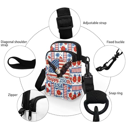 Image of Hawaiian Tribal Small Crossbody Bags for Women Cell Phone Bag Purse, Sea Turtle Zipper Sling Purses Shoulder Bag