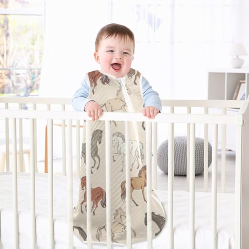 Image of vvfelixl Bright Funny Dinosaurs Baby Sleeping Bag Sleep Sack,Baby Wearable Blanket Sleep Suit for 0-6 Months