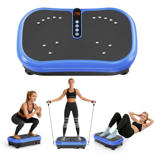 Image of AXV Vibration Plate Fitness Platform Exercise Machine Vibrating Shaking Full Body Shaker Workout Vibrate Stand Shake Board Sport for Weight Loss Fat Burner for Gym Home Office