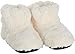 Wärmepantoffeln Boots Deluxe, cream Größe M - 100% mikrowellenfähige Wärmepantoffeln