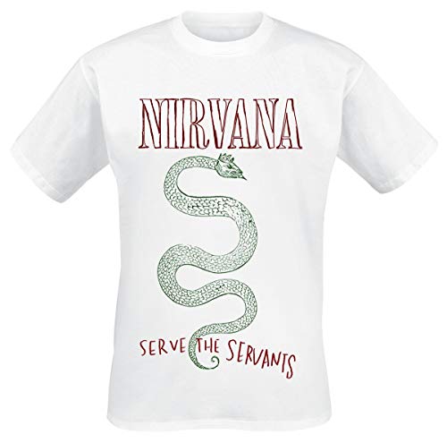 Nirvana Serve The Servants T-Shirt Manches Courtes Blanc S