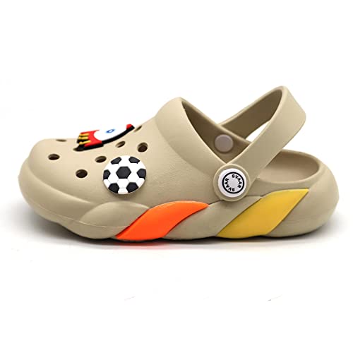 Image of SVAAR Slingback Clog Shoes for Boys & Girls || Indoor & Outdoor Sandals Clogs for Kids with 4 Cartoon Charm