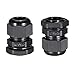 Tool parts 26Pcs M20 Cable Gland Waterproof Plastic Wire Glands Joints Black for 6-12mm Dia