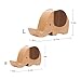 Apor Cell Phone Stand, Wood Made Elephant Phone Stand for Smartphone with Pen Holder Desk Organizer (Small)