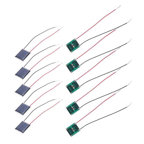 YUGSHNKFC Panel Solar 1V 85MA Placa Pegajos Goteo con Módulo Sistemas Solares Alambre para Productos Ciencia Y Tecnología Duradera