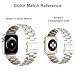 iiteeology Compatible with Apple Watch Band 38mm 40mm, Stainless Steel iWatch Band Replacement Strap for Apple Watch Series 2 Series 1 - Champagne Gold