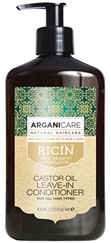 Arganicare - Trattamento Evolution senza risciacquo con olio di ricino, 400 ml