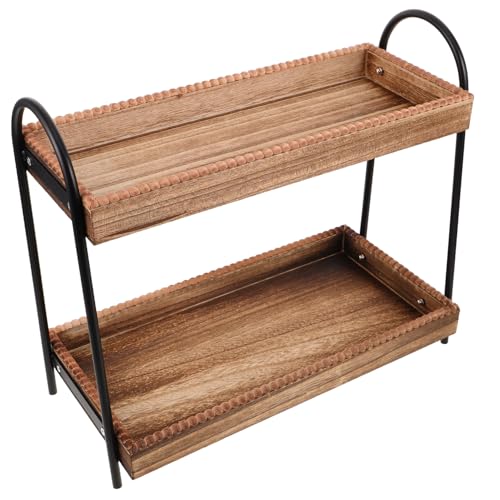 Badezimmer-Regal aus Holz, Nizer, Hautpflege, Make-up, Vani-Tablett, platzsparend, für Küche, Bad, Arbeitsplatten, Slish Design