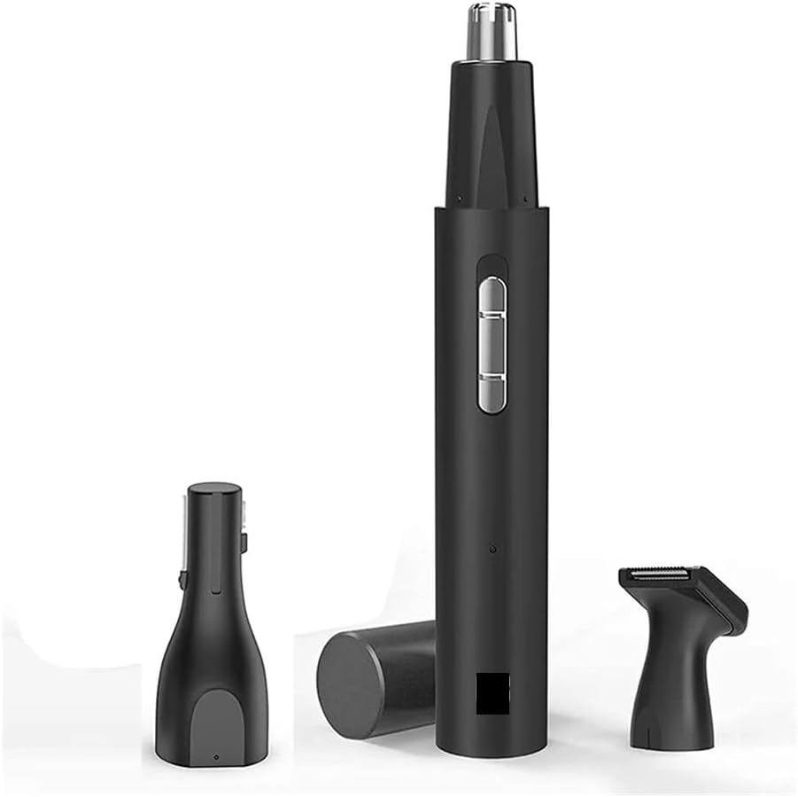 Electric Nose Ear Hair Trimmer for Men Painless Rechargeable Sideburns Eyebrows Beard 3 in 1 Clipper Shaver