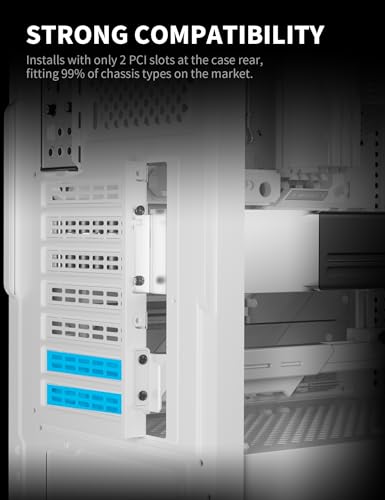 Soporte ajustable de GPU upHere GL7TC universal antihundimiento con conexión LED ARGB 5V 7