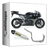 2 Anni di garanzia arrow 71712PK + 71354MI + 71355MI scarico completo omologato open indy-race titanio fondello carby compatibile con honda cbr 600 rr 2007 2008 mototopgun