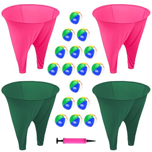 Image of Granny Pants Yard Game for Adults,Granny Pants with 16 Bouncy Balls and 1 Air Pump (Random Colors) 4 Pack Giant Pants Outdoor Game for Adult Team-Building and Outdoor Activities