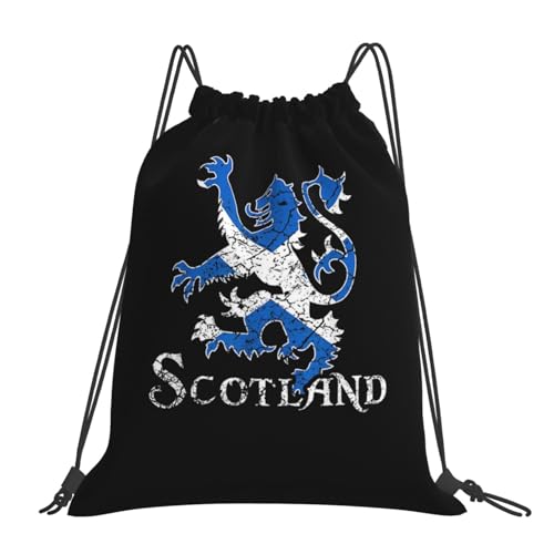 Lion Rampant Scotland Scottish Versatile Drawstring Gym Bag Perfect Workouts Daily Essentials
