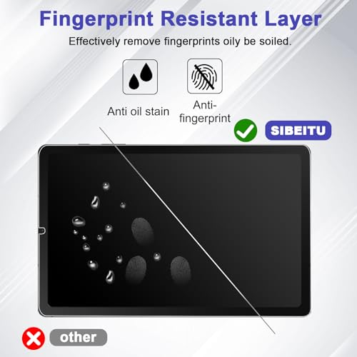 SIBEITU 2 Pack Screen Protector for Samsung Galaxy Tab A9 2023, 8.7 Inch HD Clear 9H Hardness Tempered Glass Film for Galaxy Tab A9, Scratch Resistent, Touch Sensitive, No Air Bubbles