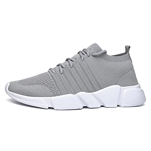 Image of GSLMOLN Mens Womens Fashion Sneakers Unisex Slip on Ultra-Sock Knit Soft Sole Breathable Lightweight Casual Walking Shoes