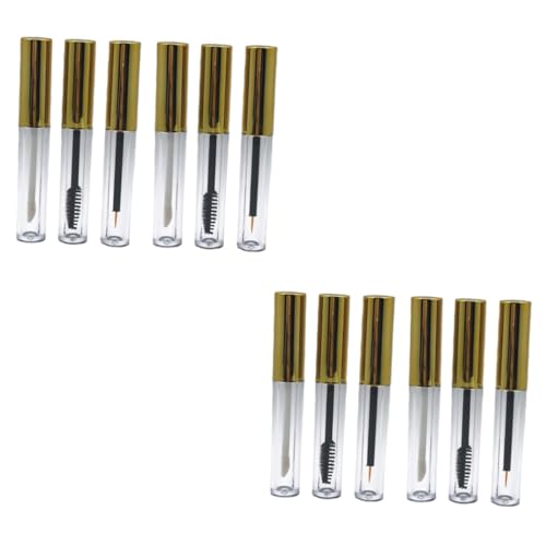 Beaupretty 1 Set Tubetti Gloss Con Cappuccio Bottiglie Cosmetiche Per Eyeliner Brush Per Lip Gloss Pratiche E Leggere Accessori Make Up Versatili 6 Pezzi