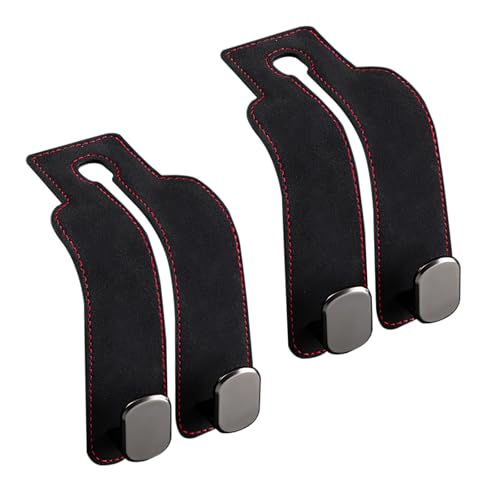 Farerkass 2 Ganci Doppi per Sedile Posteriore Dell'auto, Car Seat Back Hook, Car Seat Double Hooks, Multifunzionale Gancio per Poggiatesta Auto per Borse, Borse Della Spesa