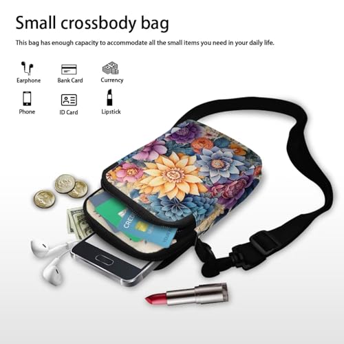 Women's Crossbody Bags Travel Shoulder Sling Bags Cell Phone Case Purse with Front Pocket 6
