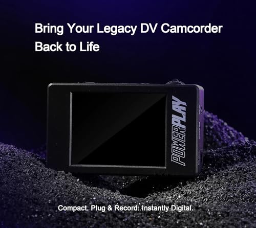 Image of Upgraded PowerPlay DVR Video Recorder, 60fps Video Capture & Recording for FPV, Camcorder, VHS, 8mm, Hi8, Mini DV Player, Analog AV /RCA to Digital Converter